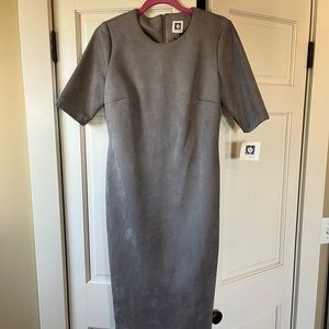 Faux Suede Sheath dress